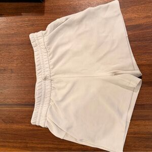 Lululemon Athletica Cream Athletic Shorts